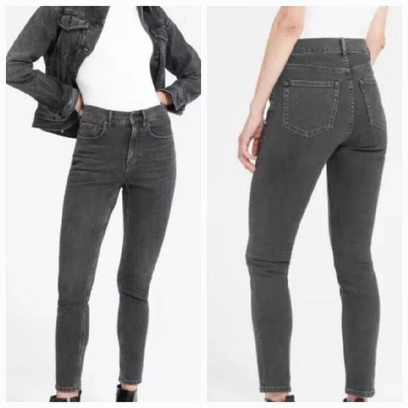 Everlane Denim - Everlane Womens High Rise Ankle Jeans Black Wash 26 Waist